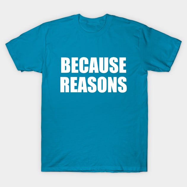 Because Reasons T-Shirt by EpicEndeavours